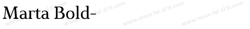 Marta Bold字体转换